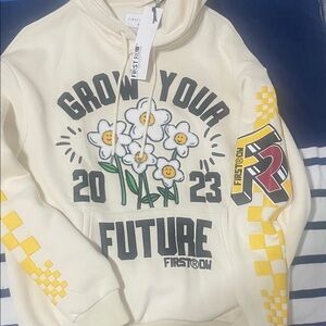 Cream Graphic Men's Sweater